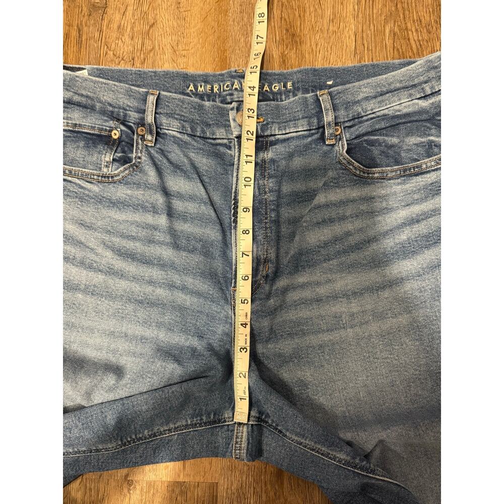 American Eagle Women’s Curvy Super High Rise Baggy Straight Jeans Size 18 - Picture 9 of 10